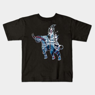 Thai Mythological Figure Riding An Elephant Kids T-Shirt